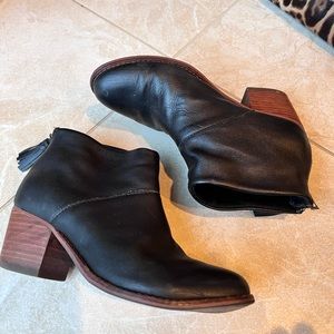Tom’s leather booties, super comfortable